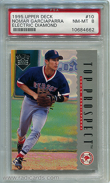 Nomar Garciaparra 1995 Upper Deck #10 Electric Diamond PSA 8