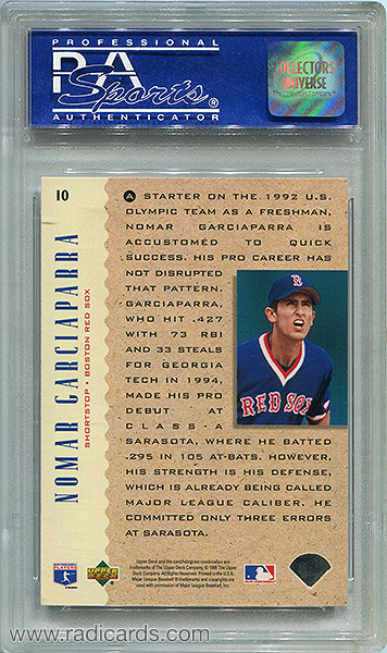 Nomar Garciaparra 1995 Upper Deck #10 Electric Diamond PSA 8