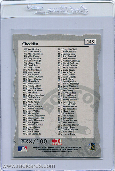 Nomar Garciaparra 1998 Donruss Elite #148 Status Executive Master Set Edition