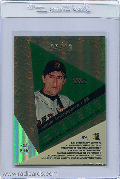 Nomar Garciaparra 1999 Topps Tek #38A-P15 Gold /10