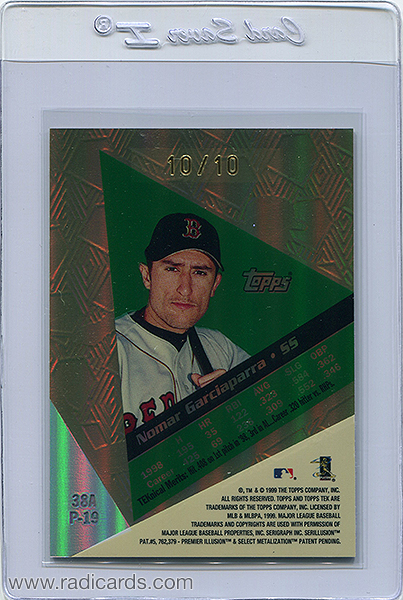 Nomar Garciaparra 1999 Topps Tek #38A-P19 Gold /10