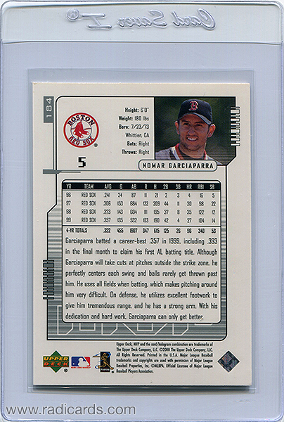 Nomar Garciaparra 2000 Upper Deck MVP #184 Super Script /25