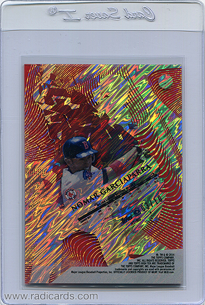 Nomar Garciaparra 2014 Topps High Tek #HT-NG Wave Red Storm Diffractor /10