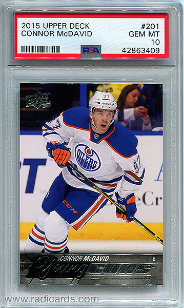 Connor McDavid 2015-16 Upper Deck 201 PSA 10
