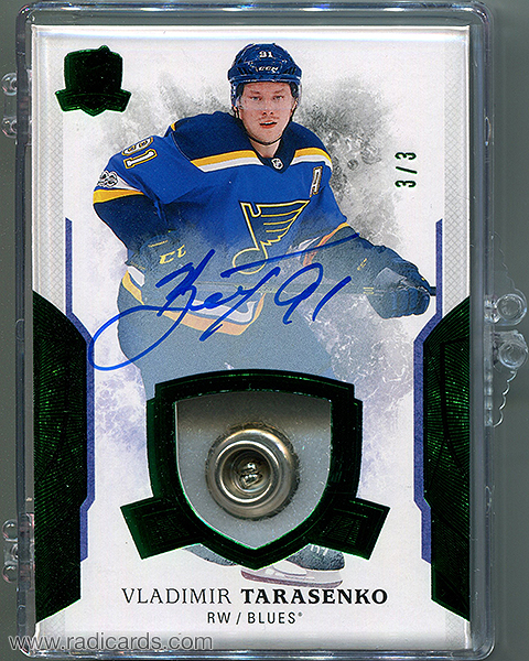 Vladimir Tarasenko 2017-18 The Cup #72 Green Button /3