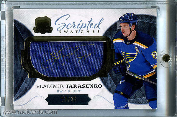 Vladimir Tarasenko 2017-18 The Cup Scripted Swatches #SW-VT /35