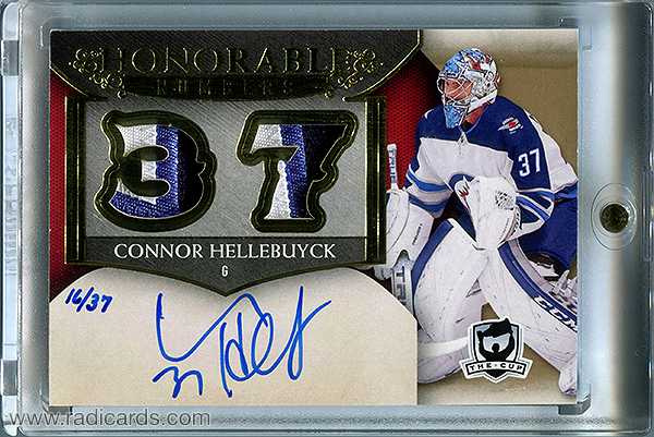 Connor Hellebuyck 2018-19 The Cup Honorable Numbers #HN-CH /37