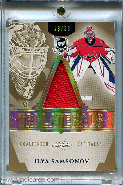 Ilya Samsonov 2018-19 The Cup Trilaterals Materials #TL-IS /33