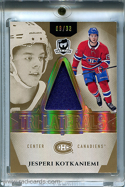 Jesperi Kotkaniemi 2018-19 The Cup Trilaterals Materials #TL-JK /33