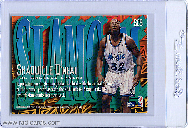 Shaquille O'Neal 1996-97 Z-Force Slam Cam #SC9