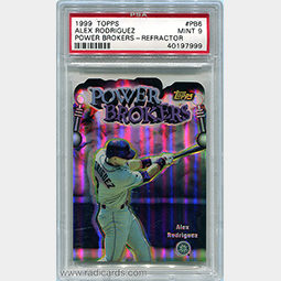 Alex Rodriguez 1999 Topps Power Brokers #PB6 Refractor PSA 9