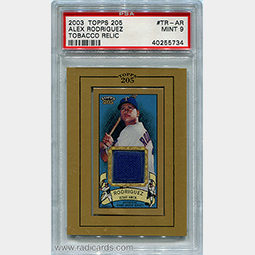 Alex Rodriguez 2003 Topps 205 Relics #TR-AR1 PSA 9