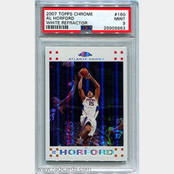 Al Horford 2007-08 Topps Chrome #160 White Refractor /99 PSA 9