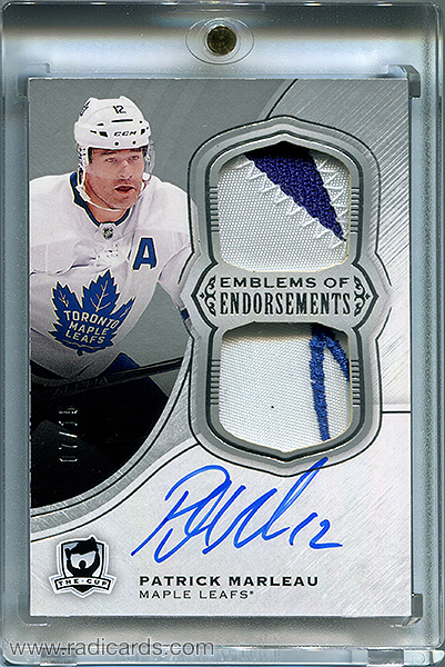 Patrick Marleau 2018-19 The Cup Emblems of Endorsement #EE-PM /15
