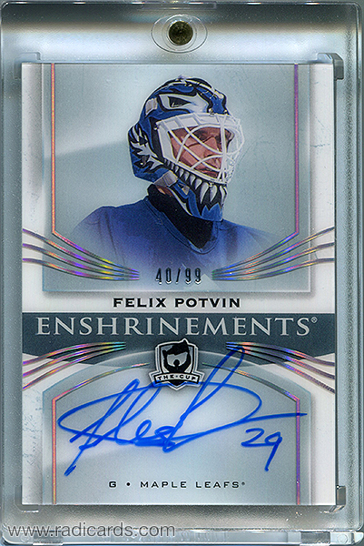 Felix Potvin 2018-19 The Cup Enshrinements #E-FP /99