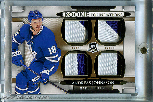 Andreas Johnsson 2018-19 The Cup Foundations Patches #F-AJ /10