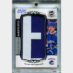 Elias Pettersson 2018-19 The Cup Notable Nameplates #NN-EP /10