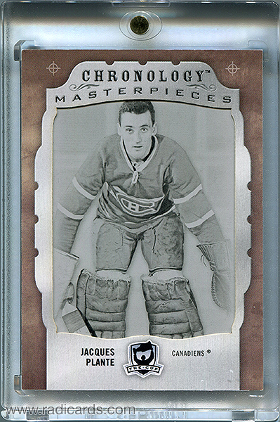 Jacques Plante 2018-19 The Cup Printing Plates Chronology Black #CHRONO-42 /1