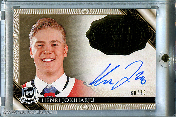 Henri Jokiharju 2018-19 The Cup Rookie Class of 2019 #2019-HJ Gold /75