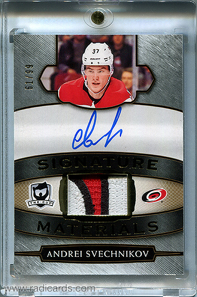 Andrei Svechnikov 2018-19 The Cup Signature Materials #SP-AS /99