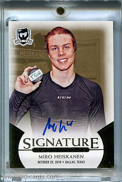 Miro Heiskanen 2018-19 The Cup Signature Renditions #SR-MH