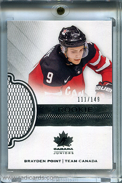 Brayden Point 2018-19 The Cup Team Canada Juniors Rookie Tribute #142 /149