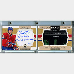 Jesperi Kotkaniemi 2018-19 The Cup Ticket Autographs #TB-JK /6