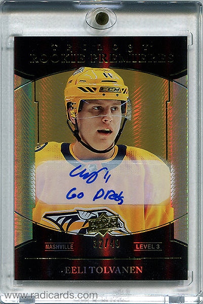 Eeli Tolvanen 2018-19 Upper Deck Trilogy #130 /49