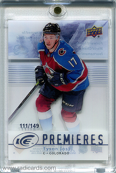 Tyson Jost 2017-18 Upper Deck Ice '07-08 Retro Ice Premieres #6 /149