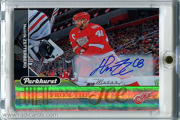 Henrik Zetterberg 2018-19 Parkhurst View from the Ice #VI-12 Autographs
