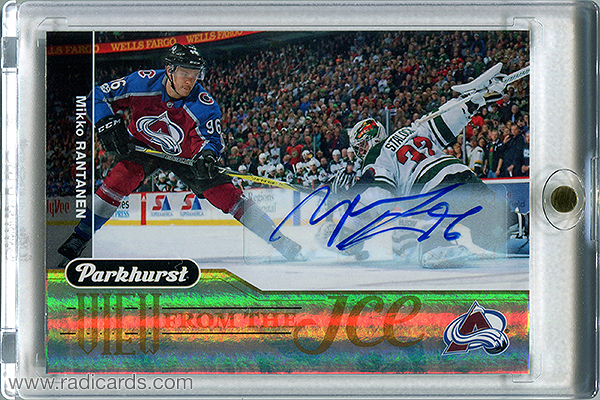 Mikko Rantanen 2018-19 Parkhurst View from the Ice #VI-15 Autographs
