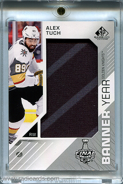 Alex Tuch 2018-19 SP Game Used Banner Year '18 Stanley Cup Finals BSC-AT