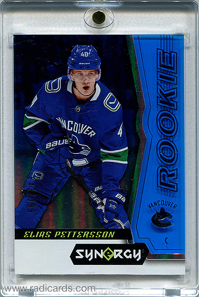 Elias Pettersson 2018-19 Synergy #100 Blue /399