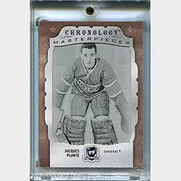 Jacques Plante 2018-19 The Cup Printing Plates Chronology Black #CHRONO-42 /1