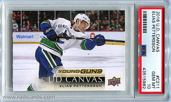 Elias Pettersson 2018-19 Upper Deck Canvas #C211 PSA 10