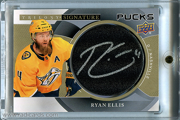 Ryan Ellis 2018-19 Upper Deck Trilogy Signature Pucks #SP-RE