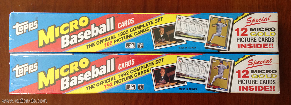 1992 Topps Micro Set Sealed x2