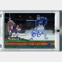 Brock Boeser 2018-19 Parkhurst View from the Ice #VI-9 Autographs