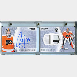 Carter Hart 2018-19 The Cup Rookie Gear Relic Autographs #ARG-CH /24