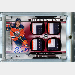 Connor McDavid 2018-19 The Cup Foundations Patch Autographs #F-CM /5