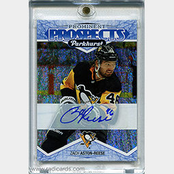 Zach Aston-Reese 2018-19 Parkhurst Prominent Prospects #PP-22 Autographs Blue