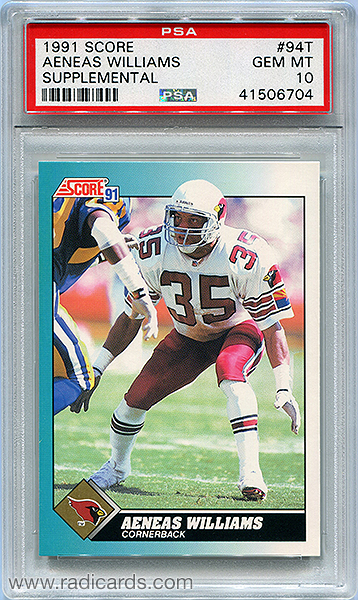 Aeneas Williams 1991 Score Supplemental #94T PSA 10