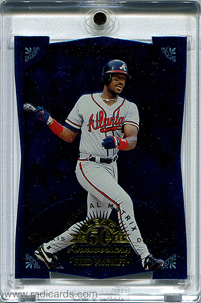 Fred McGriff 1998 Leaf #137 Fractal Diamond Axis /50