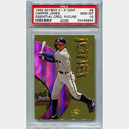 Chipper Jones 1999 E-X Century #8 Essential Credentials Future /113 PSA 10