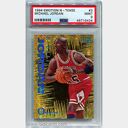 Michael Jordan 1994-95 Emotion N-Tense #3 PSA 9