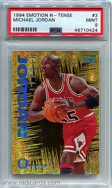 Michael Jordan 1994-95 Emotion N-Tense #3 PSA 9