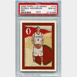 Russell Westbrook 2008-09 Topps T51 Murad #174A Red PSA 10