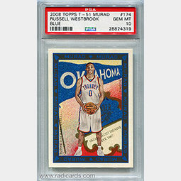 Russell Westbrook 2008-09 Topps T51 Murad #174B Blue PSA 10