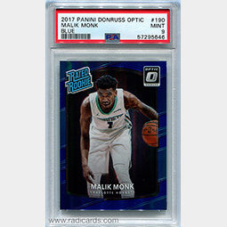 Malik Monk 2017-18 Donruss Optic #190 Blue /49 PSA 9