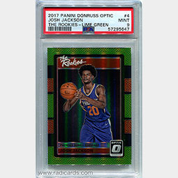 Josh Jackson 2017-18 Donruss Optic The Rookies #4 Lime Green /175 PSA 9